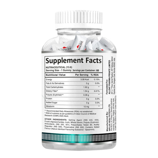 SwissLife Forever | Melatonin 10mg Gummies for Sleep Support + Multivitamin Gummies for Daily Wellness | For Men & Women | Vegan, Sugar-Free, Non-Habit Forming | 60 Gummies