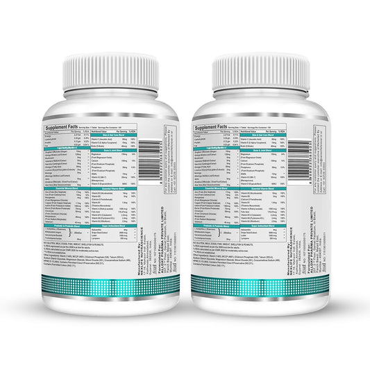 SwissLife Forever Multivitamin with Probiotics | 45 Ingredients with Vitamins A, B Complex, C, D, E, Zinc, Biotin, Minerals & Giloy | For Men & Women | 120 Tablets (Pack of 2)