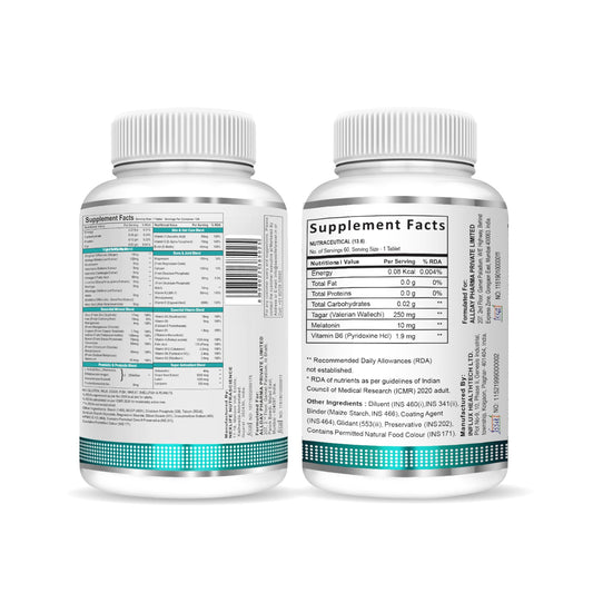 SwissLife Forever combo pack of Multivitamin Probiotics 120 tablets And Melatonin 10 mg+  60 Tablets