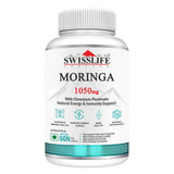 SwissLife Forever Moringa Tablets | Natural Energy & Immunity Support Formula for Digestion, Metabolism, and Overall Wellness | 60 Tablets