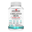 SwissLife Forever Chelated Iron Tablets | Iron, Vitamin C, Zinc, Folic Acid & Vitamin B12 Formula for Anemia Support, Energy, Immunity, and Overall Health for Men & Women | 100 Tablets