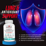 SwissLife Forever N-Acetyl L-Cysteine (NAC) 600mg | Antioxidant & Lung Support Formula for Immunity, Liver Health, and Cellular Protection | 60 Tablets