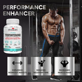SwissLife Forever Testosterone Supplement for Men | Tribulus 1000mg, Ashwagandha, L-Citrulline, Kaunch Beej | Plant-Based Formula | Supports Strength, Stamina, Energy & Performance | 30 Tablets