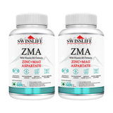 SwissLife Forever ZMA & Zinc Supplement | Magnesium, Zinc & Vitamin B6 Formula for Muscle Recovery, Strength, Sleep Quality & Immunity Support for Men & Women | 60 Tablets