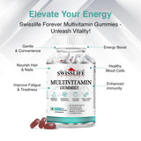 SwissLife Forever combo pack of Melatonin 10 mg  Gummies And Multivitamin  Gummies (60 Gummies Each)