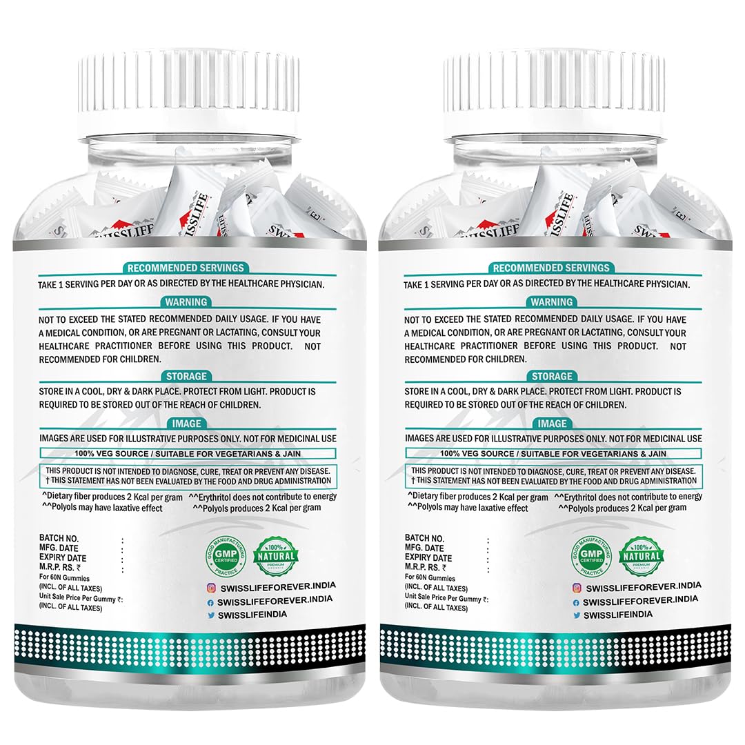 SwissLife Forever | Melatonin 10mg Gummies for Sleep Support + Multivitamin Gummies for Daily Wellness | For Men & Women | Vegan, Sugar-Free, Non-Habit Forming  | 60 Gummies (Pack of 2)