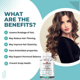 SwissLife Forever Hair Gummies with Biotin, DHT Blocker, Zinc & Probiotics | Supports Hair Growth, Scalp Health & Helps Reduce Hair Fall | For Men & Women | Vitamin-Enriched Gummies | 60 Gummies (Pack of 2)