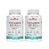 SwissLife Forever Vitamin D3 + K2 (MK7) | Plant-Based Vitamin D3 from Lichen | Supports Immunity, Heart, Muscle & Bone Health | Men & Women |(60 & 120 Tablets)