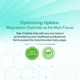 SwissLife Forever Chelated Magnesium Glycinate Tablets | Dietary Supplement with Magnesium & Amino Acids | Supports Bone, Muscle & Heart Health | For Men & Women | 120 Tablets