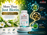 SwissLife Forever Biotin 10,000 mcg with Sesbania-Agasthi Extract – 60 Vegetarian Tablets