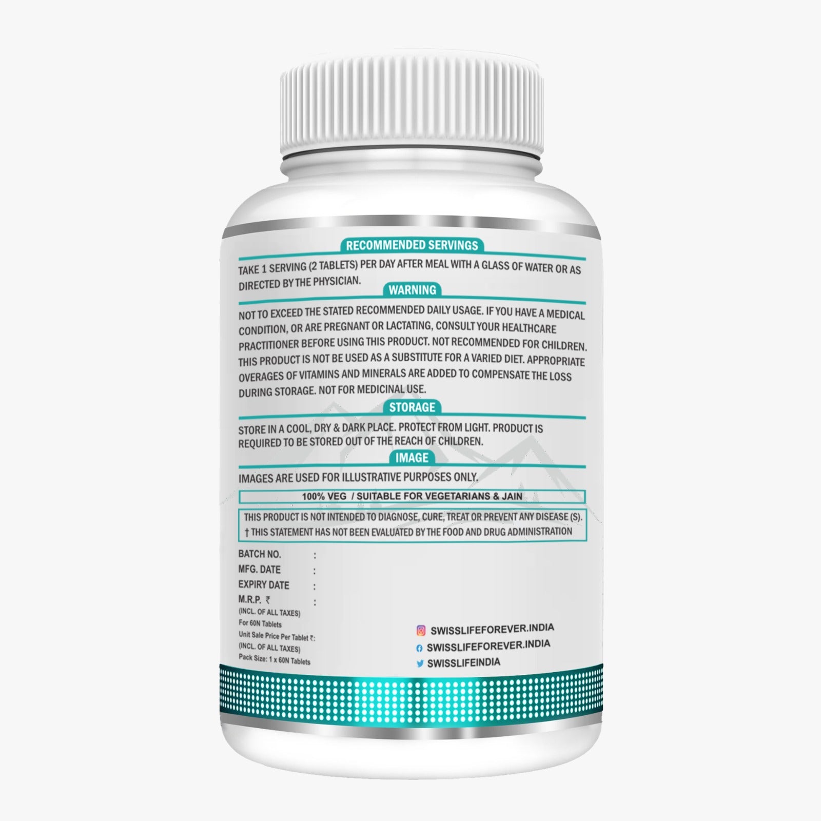 SwissLife Forever Liver Health Tablets | May Support Healthy Bile Flow & Digestion | For Men & Women | 60 Tablets