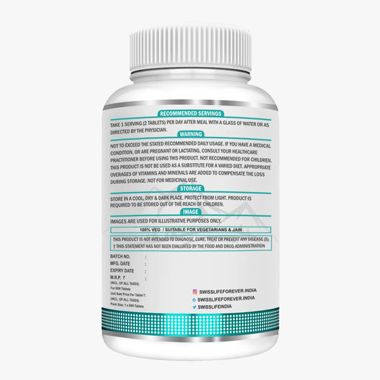 SwissLife Forever Liver Health Tablets | May Support Healthy Bile Flow & Digestion | For Men & Women | 60 Tablets