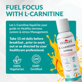 SwissLife Forever L-Carnitine Liquid | With Vitamin B Complex | May Support Healthy Nervous System, Stress Management & Focus | For Men & Women | 450ML