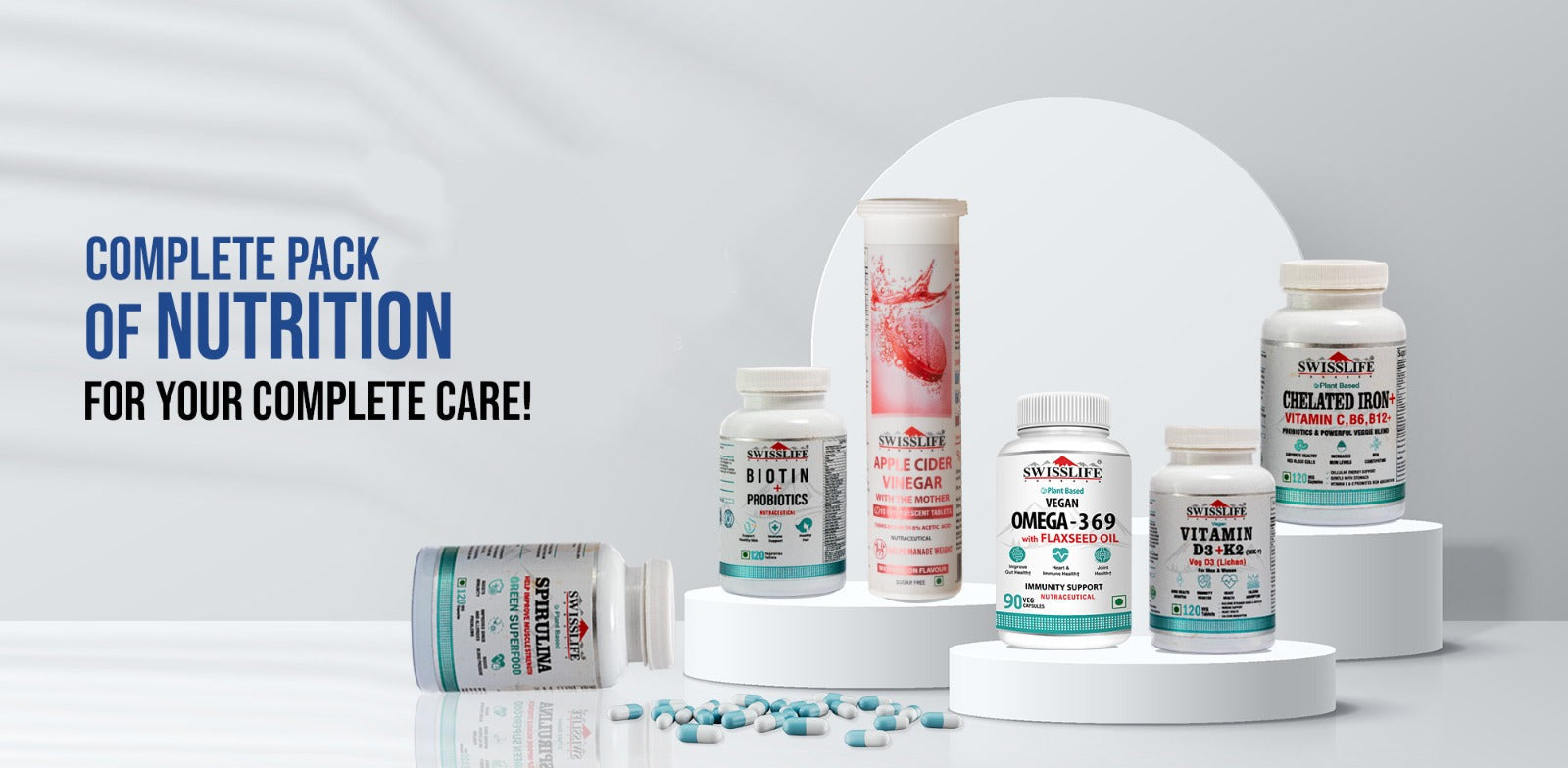 Pack of nutrition and supplements-swisslife forever