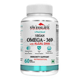 SwissLife Forever Vegan Omega 369 Supplement | Plant-Based Algal Oil | Supports Heart, Brain, Eye, Skin, Hair, Muscle & Bone Health | Natural Nutrition for Men & Women | (60 & 90 Capsules)