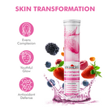 SwissLife Forever Vegan L-Glutathione 600 mg with Vitamin C – Supports Glowing Skin, Skin Brightening, Detox & Pigmentation Reduction – Mixberry Flavour – 15 Veg Effervescent Tablets (Pack of 1)