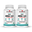 SwissLife Forever Vegan Omega 369 Supplement | Plant-Based Algal Oil | Supports Heart, Brain, Eye, Skin, Hair, Muscle & Bone Health | Natural Nutrition for Men & Women | (60 & 90 Capsules)