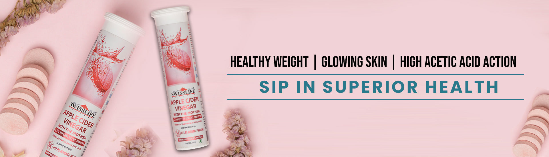 glutathione skincare products banner-swisslife forever